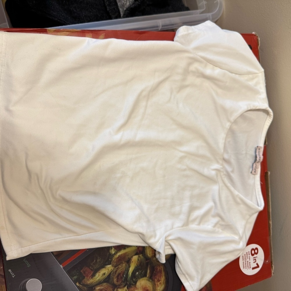 White Short Sleeve Top